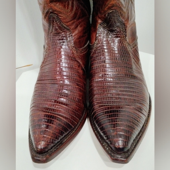 HANDMADE LEATHER REPTILE WESTERN BOOTS - Picture 5 of 14